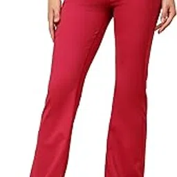 fitkin Women Magenta AllDay Bootcut Active Pants-picture-49