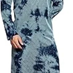 vardha Men's Viscose Sequence Stitched Kurta, Shibori Dyed Ethnic Kurtas for Men, Mandarin Collar Long Kurta's-picture-21