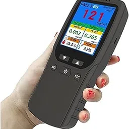 Air Quality Monitor, 8 in 1 Air Quality Monitor Formaldehyde Detector Professional Measurement PM2.5/TVOC/HCHO Temperature and Humidity for Home-picture-22