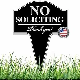 MRC Wood Products No Soliciting Aluminum Yard Sign with Stake Included 10x14-picture-14