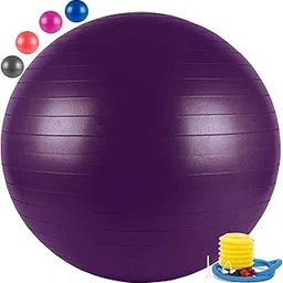 HOMFRO Anti-Burst Exercise Gym Ball 65cm with Pump,Lord of The Rings Anti-Slip Balance Stability Ball, Heavy Duty Fitness Yoga Ball, Extra Thick Swiss Birthing Ball-picture-22
