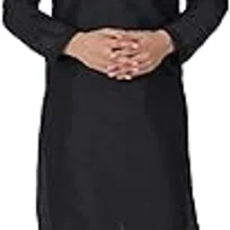 skavij Men's Art Silk Thread Work Kurta Pajama Set Woven Design Embroidered Festive Ethnic Dress-picture-15