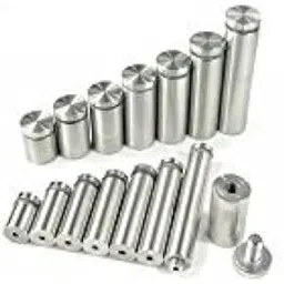 STAINLESS STEEL SPACERS MOUNT STAND OFF BOLTS SCREWS STUDS FOR GLASS/ACRYLIC SHEETS DESIGNER SHEETS PACK OF 4 PCS (size 25mm x 25 mm)-image-35