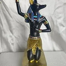 Anubis Candle Holder Statue, Candle Holder, Egyptian Statues, Resin Egyptian God Statue Egyptian Candle Holder, Egyptian Candle Holder Home Office Decoration for Candle Light 8.5 * 5 * 19 cm-picture-25