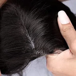 Kabello Virgin Human Hair Silky Front Lace Closure With Clip Hair Extension (20 Inch, Dark Brown)-picture-51