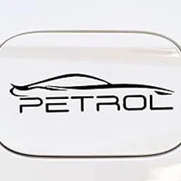 Solomon Enterprises Petrol Reflective Sticker for Car Fuel Tank lid,Decal Windows, Sides, Hood, Bumper, self Adhesive Waterproof Vinyl, (11.5cm X 1cm) Color (Black Petrol Car Style)-picture-45
