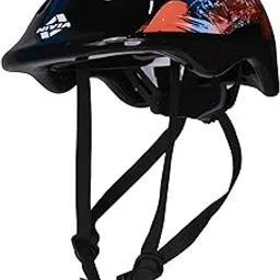 Nivia Protex Skating Helmet, Helmet for Skateboarding, Cycling, for Youth, Adults & Kids, Adjustable Fit (Multicolor, Extra Small)-image-72