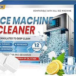 Ice Maker Descaler, 12 Ice Maker Cleaning Tablets, Removes Hard Water Build-Up, Mineral Build-Up, Ice Makers, Safe for All-image-65