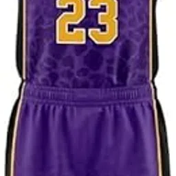 Sleeveless Print Basketball Jersey/Shirt with Shorts for Unisex-picture-11