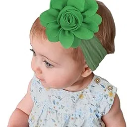 SYGA Baby Headband, Rosebud Nylon Stretchable Soft Elastic Combination Hairbands For Newborn Infant Toddler Kids 0-3 Year - (Green)-picture-31