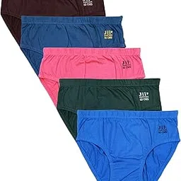 Women’s Cotton Hipster Panties Combo (Pack of 5) – Printed Mid Waist Briefs | Soft & Stretchable Innerwear for Ladies | Daily Use Cotton Underwear in Stylish Printed Colors-image-60