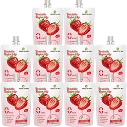SHINSAKURA KetoSlim Mo Strawberry Drinkable Konjac Jelly with Vitamin E || Zero Calorie || Probiotic Enriched || Vegan || No Sugar || Fat Free || Pack of 10, 100 ml each-picture-31