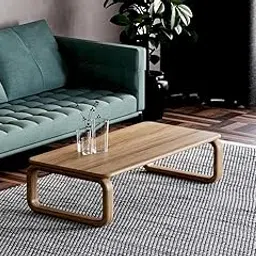 ODEJIA Furniture Solid Sheesham Wood Coffee Table for Living Room | Modern Rectangular Wooden Center Table with Natural Finish | Stylish & Durable Wooden Table for Home Décor OMCFTV4616-image-6