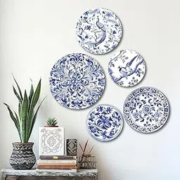 The Castle Decor Holland Wall Plates & Paintings | Perfect Home Decor and Wall Decor Items for Your Hall and Living Room | Set of 5 | Gift Items, Multicolor-picture-17