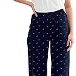 riglozi Women's Relaxed Fit Mid Rise Cotton Casual Style Printed Elasticated Pyjamas Pack of 1-picture-45