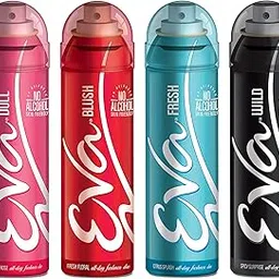 Eva Deodorants 125ml Fresh, Doll, Wild and Blush Combo 4-picture-18