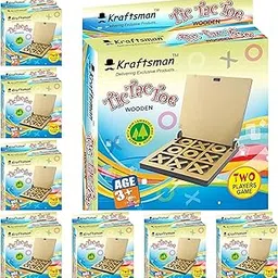 Braintastic WoodenTIC TAC Toe Travel Board Game Learning & Creative Educational Intelligence Brain Games Toys for Kids (Pack of 8)-image-50