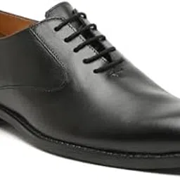 teakwood leathers Men Solid Genuine Leather Formal Oxfords Shoes, Leather Lace Up Shoes for Men | Black-picture-47