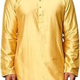 vastramay Men's Viscose Kurta I Knee Length Straight Kurt I Fastive Party Wedding Traditions Kurta-picture-14