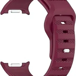 OBOE Silicone Strap Sport Textured Band 'Compatible with' Samsung Galaxy Watch 8 40mm 44mm/Galaxy Watch 8 Classic (C-Wine Red) [Watch NOT Included]-picture-33