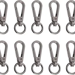 willikiva 15 Pcs 1/2" Snap Hook Swivel Push Gate Lobster Clasps Fashion Clips Purse Making Strap Push Gate Lobster (Black Gold)-picture-23