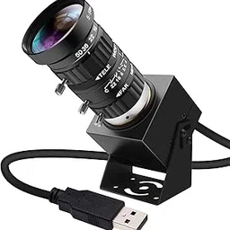 4K USB Camera 1080P@120fps High Speed USB Webcam with CS-Mount 5-50mm 10X Telephoto Zoom Manual Lens,12MP Close up Camera OpenCV Plug and Play for Live Streaming Industrial Project Meeting-picture-25
