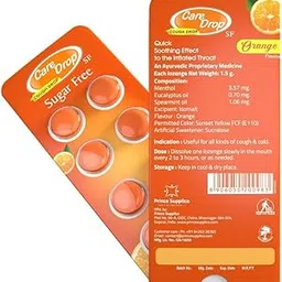 Care Drop Sugar Free Ayurvedic Lozenges I 40 Tablets-image-12