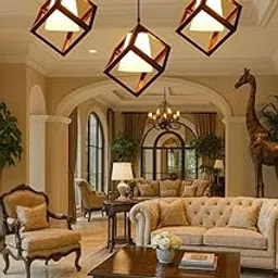 SWIATLO Modern Black 3-Cube Cluster Linear Pendant Lamp with Decorative White PVC Glass for Home Decor | Minimalist Ceiling Lamp for Living Spaces/Dinning/Cafe/Resturents (Pack of 1, Without Bulb)-picture-20