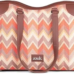 zouk Women's Conference Office Bag | Jute | Vegan Leather Handcrafted Tote Bag Ideal For Work Office With Double Handle Straps-picture-32