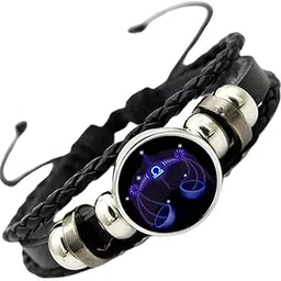 12 New Constellation Bracelet Zodiac Signs Guardian Fluorescent Woven Leather Bracelet for Women & Men, All age Jewelry Gifts For Unisex Adult-image-76