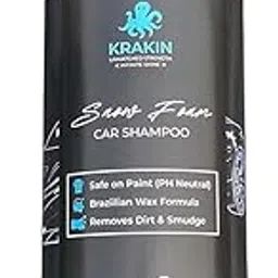 Krakin Snowfoam Shampoo for Car & Bike (200ml) | Gives Thick Foam For Spotless, Streak-free Shine | Safe on Paint | Works With Bucket & Foam Cannon Both image 1