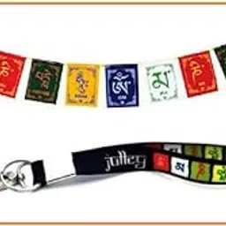 ELITE CRAFT Ladakh Prayer Flag CAR and keychain (PACK OF 2) (medium) Tibetan Prayer Flag (COMBO)-picture-45