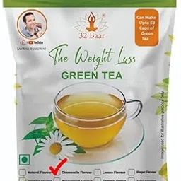 32 Baar Chamomile Flavour Tea | Herbal Infusion Green Tea | Relaxing & Refreshing | Perfect for Stress Relief & Immunity Boost | All-Natural Ingredients-picture-20
