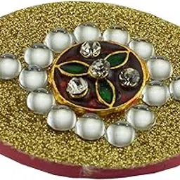 vidhya kangan Handmade Fancy Stone stud Work Saree pin Brooch for Women Jewellery Latest Stylish Crystal Unisex Floral Shape Brooch for Women/Girls (sku-bro1785)-picture-35