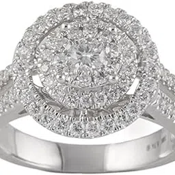 khanna jewellers 18k (750) White Gold and Diamond Ring-picture-22