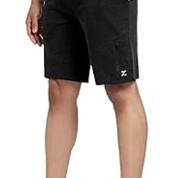 Men's Hype Cotton Regular Fit Solid Shorts with Side Pockets and No Marks Waistband-image-92