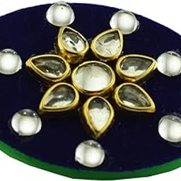 Handmade Fancy Stone stud Work Saree pin Brooch for Women Jewellery Latest Stylish Crystal Unisex Floral Shape Brooch for Women/Girls (sku-bro1778)-image-92