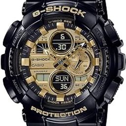casio G-Shock GA-140GB-1A1DR Black & Gold Analog-Digital Dial Black Resin Strap Men's Watch Shock and 200M Water Resistant G1021-picture-9