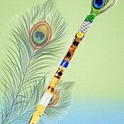 Awadh Bamboo Flute | Bansuri | Natural Medium Scale | for Professional/Beginner Basuri | Traditional flute with Peacock feather | Bansuri with Mor Pankh (pack of 1) |-image-9
