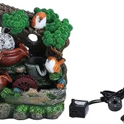 UniMarket® Water Fountain, Waterfall Fountain Indoor with Light for Home Decoration for Living Room for Office for Bedroom(#1)-picture-62