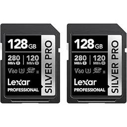 Lexar SILVER PRO SD Card 2x128GB, UHS-II SD Memory Card, V60, U3, C10, Up to 280MB/s Read/120MB/s Write, SDXC Card for DSLR/Camera/Professional Photographer/Videographer/Enthusiast(LSDSIPR128G-B2NAA)-image-56