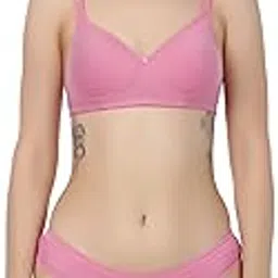 liigne Non Padded Bra Panty Set - Made of Pure Cotton Full Coverage Non Wired Seamless Pushup Soft Cup for T-Shirt Saree Dress Sports Garment for Daily Use Everyday-picture-19