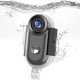 Waterproof Case compatibile with Mini Body Camera, Waterproof Housing Case for Action Camera with Same Button Position, Suit for Camping, Hiking, Fishing-image-45
