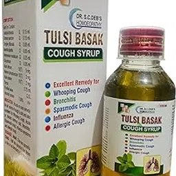 ABA07 SC Debs Tulsi Basak Cough Syrup Homeopathy (100ml) - SET Of 2 Bottles-picture-17