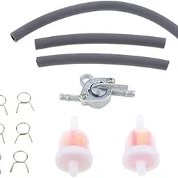 Club Bollywood®6mm Gas Fuel Filter Petrol Pipe Hose Line + 4 Clips + Tank Switch Black| Motors | Parts & Accessories |3 Pieces 6Mm Fuel Line-picture-20