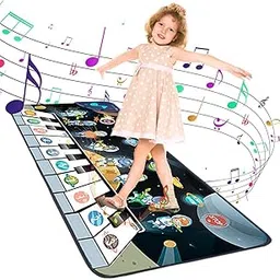PATPAT® Piano Mat for Kids, 6 Modes and 8 Sounds Musical Keyboard Mat, Dance Floor Space Star Musical Mat Sound Toys Early Education Toys Birthday Gifts for Baby Girls Boys 1-3 Years Old-picture-24