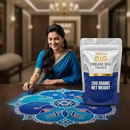 Premium Rangoli Colour Powder Color muggu pindi, Color kolamavu,Vibrant Shades, Festival Decoration, Floor Art, Diwali Pooja,Home Decoration Colors, Pack of 200 Grams-picture-28