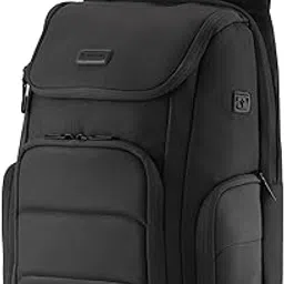 HARISSONS Teknos Business Travel Laptop Backpack | 35L | Fits 15.6” Laptop | 900D PU-Coated Polyester & Vegan Leather | Work, Travel & Commute | USB Port, Anti-Theft Pocket, Rain Cover-picture-10