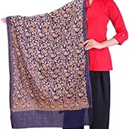 swi with label Women's Aari Embroidery Wool Stole-picture-45