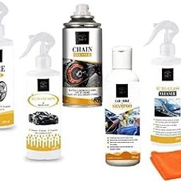 SAPI'S Bike Cleaning Kit, Chain Cleaner, Typre Polish, Glass Cleaner, All in One Polish, Car & Bike Shampoo, Pack of 6-picture-34